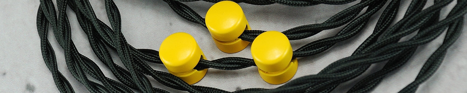 żółty uchwyt do kabla